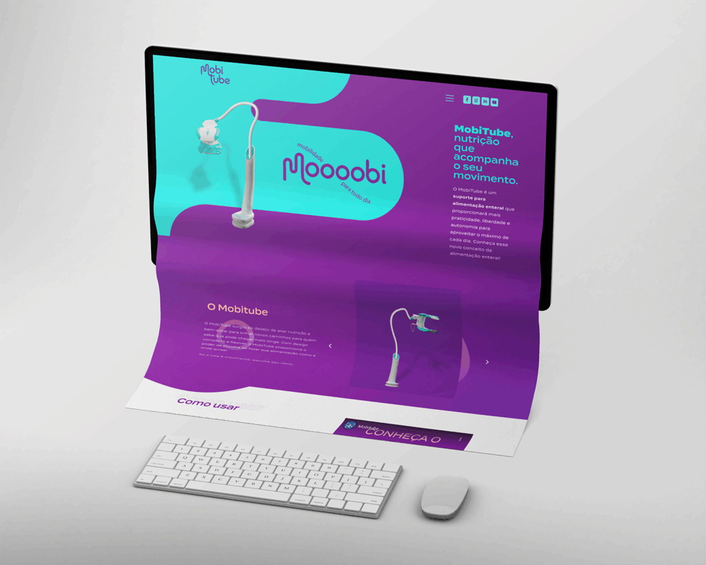 Site institucional desenvolvido para Mobitube pela Roxo Solutions