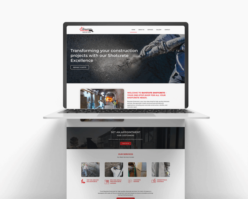 Site institucional desenvolvido para BayState pela Roxo Solutions