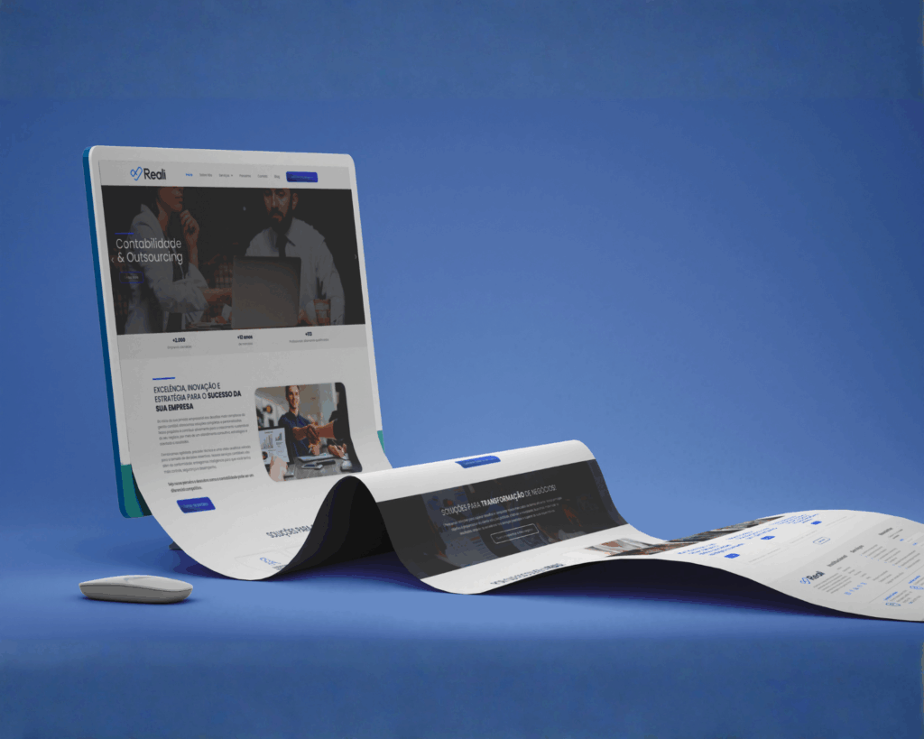 Site institucional desenvolvido para Reali Consultoria pela Roxo Solutions