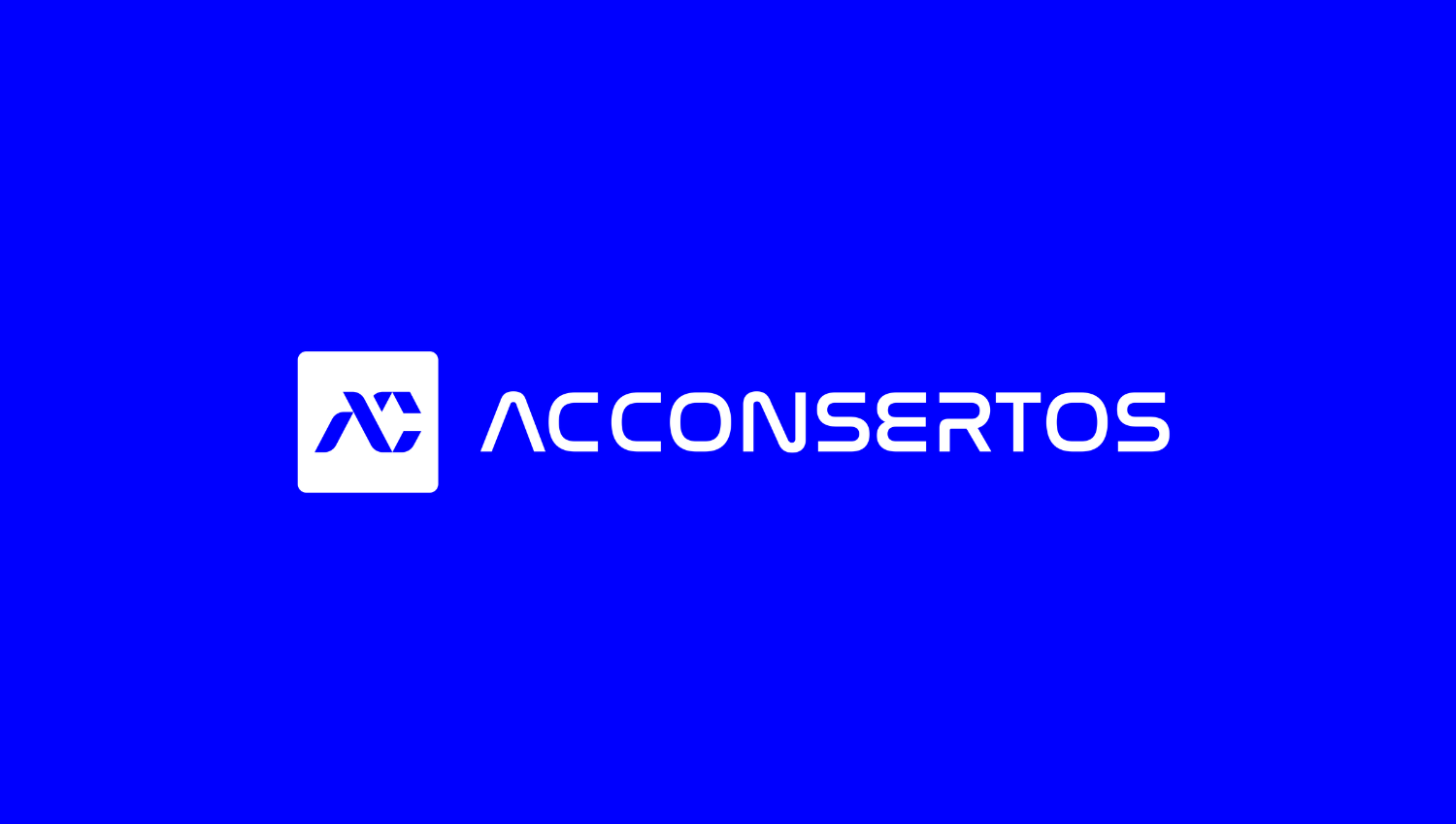 Logo AC Consertos em fundo azul
