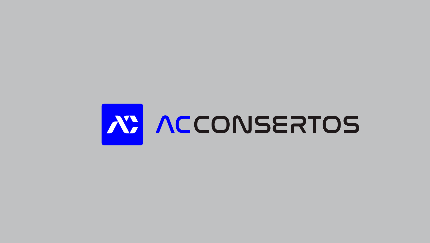 Logo AC Consertos em fundo cinza